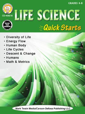 cover image of Life Science Quick Starts, Grades 4--9
